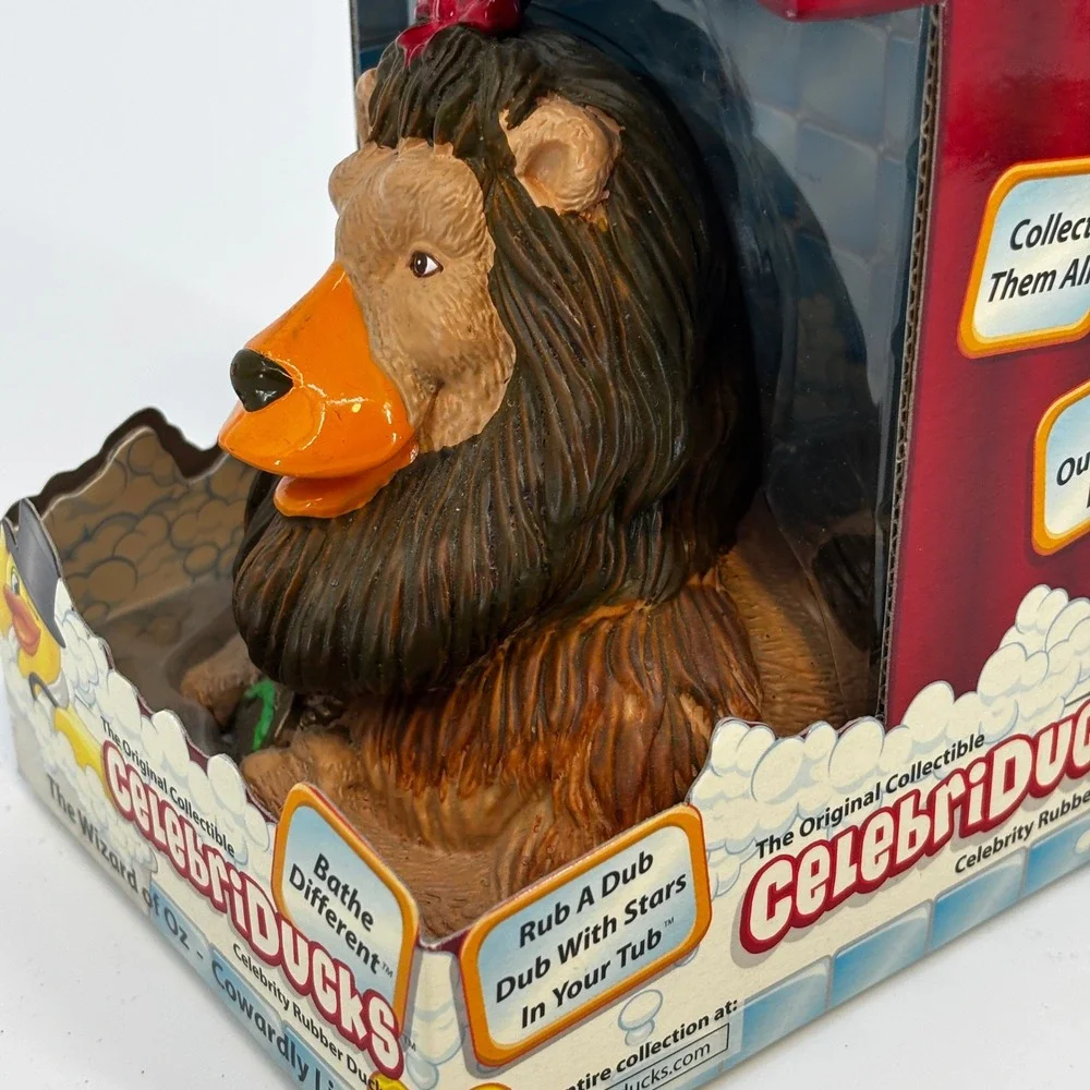 CelebriDucks Cowardly Lion Wizard of‎ Oz Rubber Duck Brown 4.5
